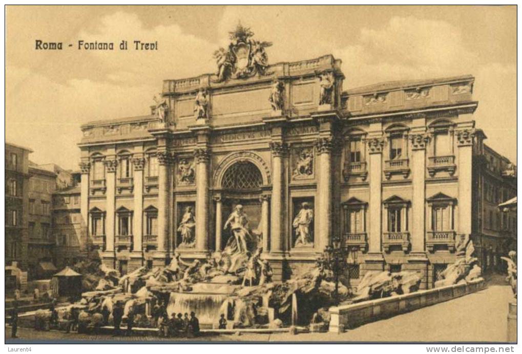 (480) Old Italy Postcard - Carte Ancienne D´Italie - Roma - Fontana Di Trevi - Fontana Di Trevi