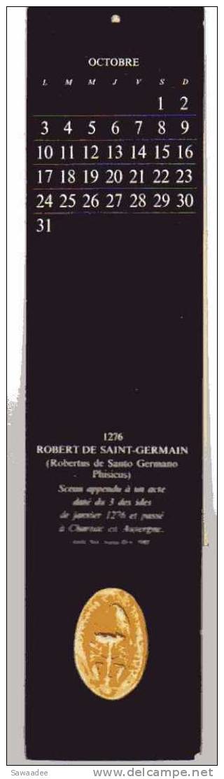 SCEAU - ROBERT DE SAINT GERMAIN - 1276 - ROBERTUS DE SANTO GERMANO PHISICUS - COPIE - PELICAN - NID - Monarquía / Nobleza