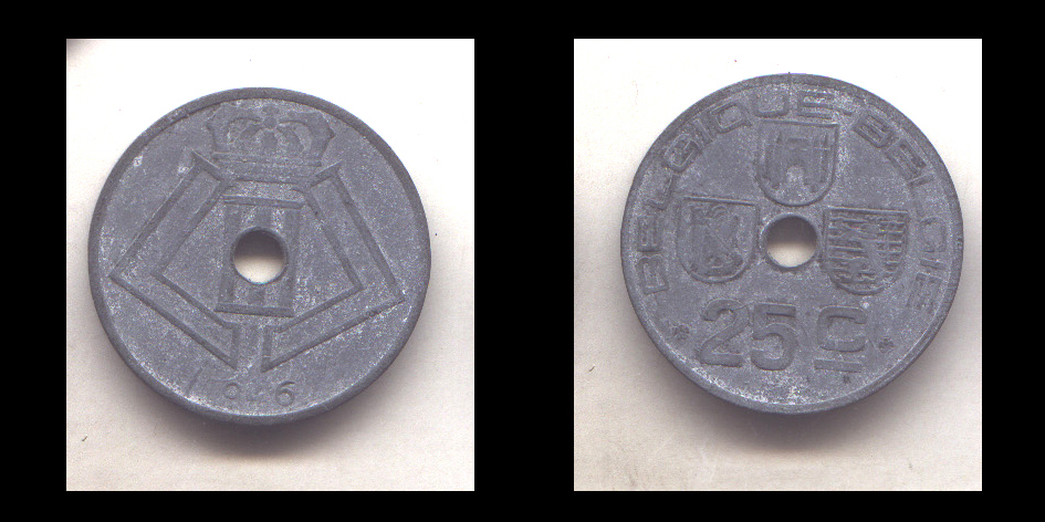 25 CTS 1946  FR/FL - 10 Centimes & 25 Centimes