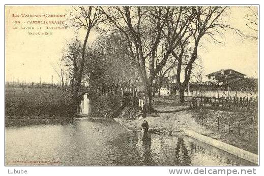 Castelsarrasin - La Lavoir Et Boulevard Sanguineng       1906 - Castelsarrasin