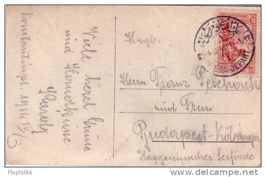 TURQUIE - PERA DEPART POUR BUDAPEST 4-4-1914 - Briefe U. Dokumente