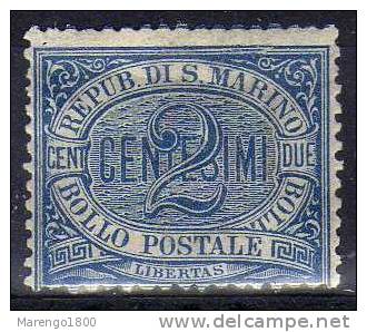 San Marino 1892 - 2 C. *    (g849a) - Neufs