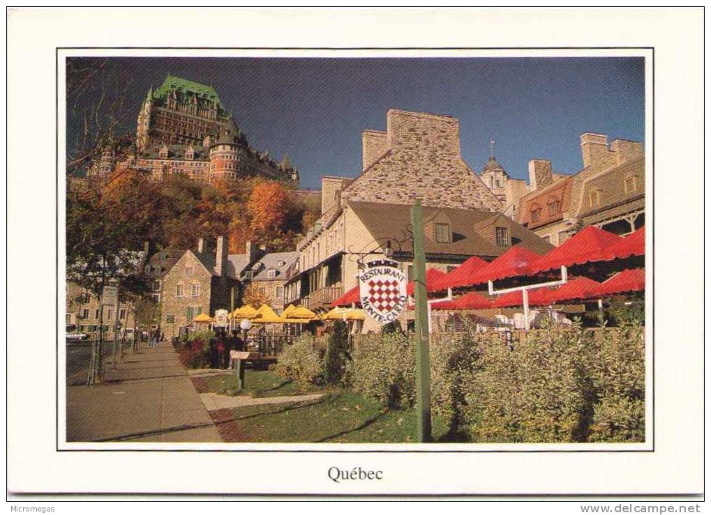 QUEBEC - Le Boulevard Champlain Et Les Terrasses - Québec - La Citadelle