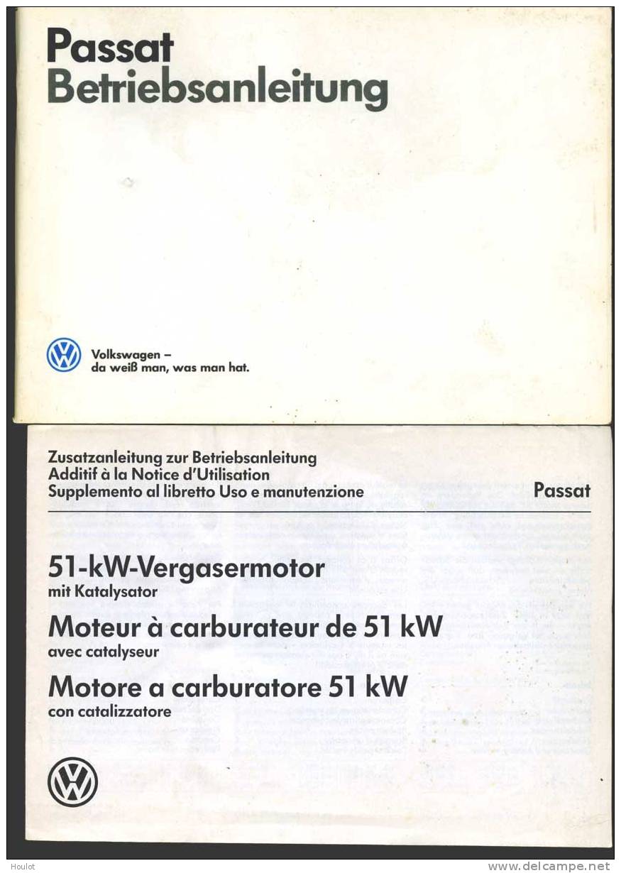 Original Passat  Betriebsanleitung Von 2 / 1987, Deutsch, 23 Jahre Alt/jung Und  Ganz Gut Erhalten, 126 Seiten - Shop-Manuals