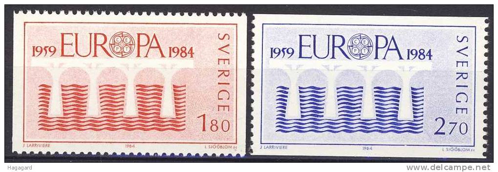 Sweden 1984. EUROPE/CEPT Michel 1270-71. MNH(**) - Neufs