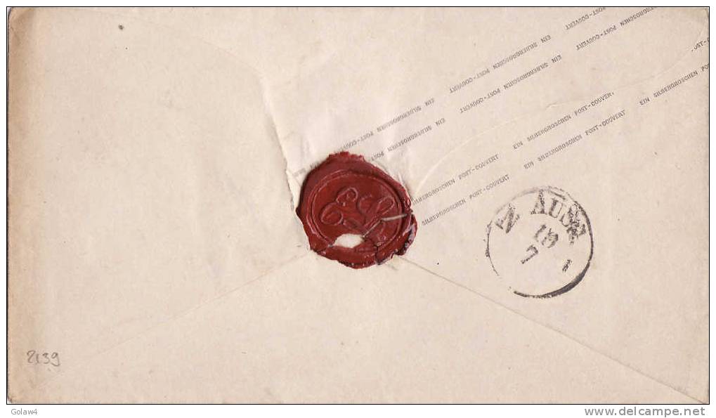 2139# PREUSSEN PRUSSE GANZSACHEN KÖNIG Obl MINDEN Nach LAAR Bei HERFORD DEUTSCHLAND LETTRE COVER - Postal  Stationery