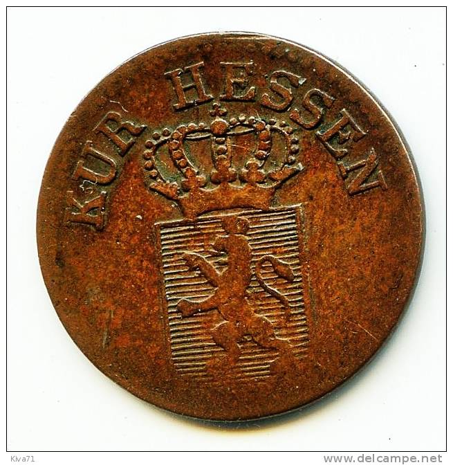 1/4  KREUZER   "HESSE-CASSEL"   1824     TTB /  VF - Petites Monnaies & Autres Subdivisions