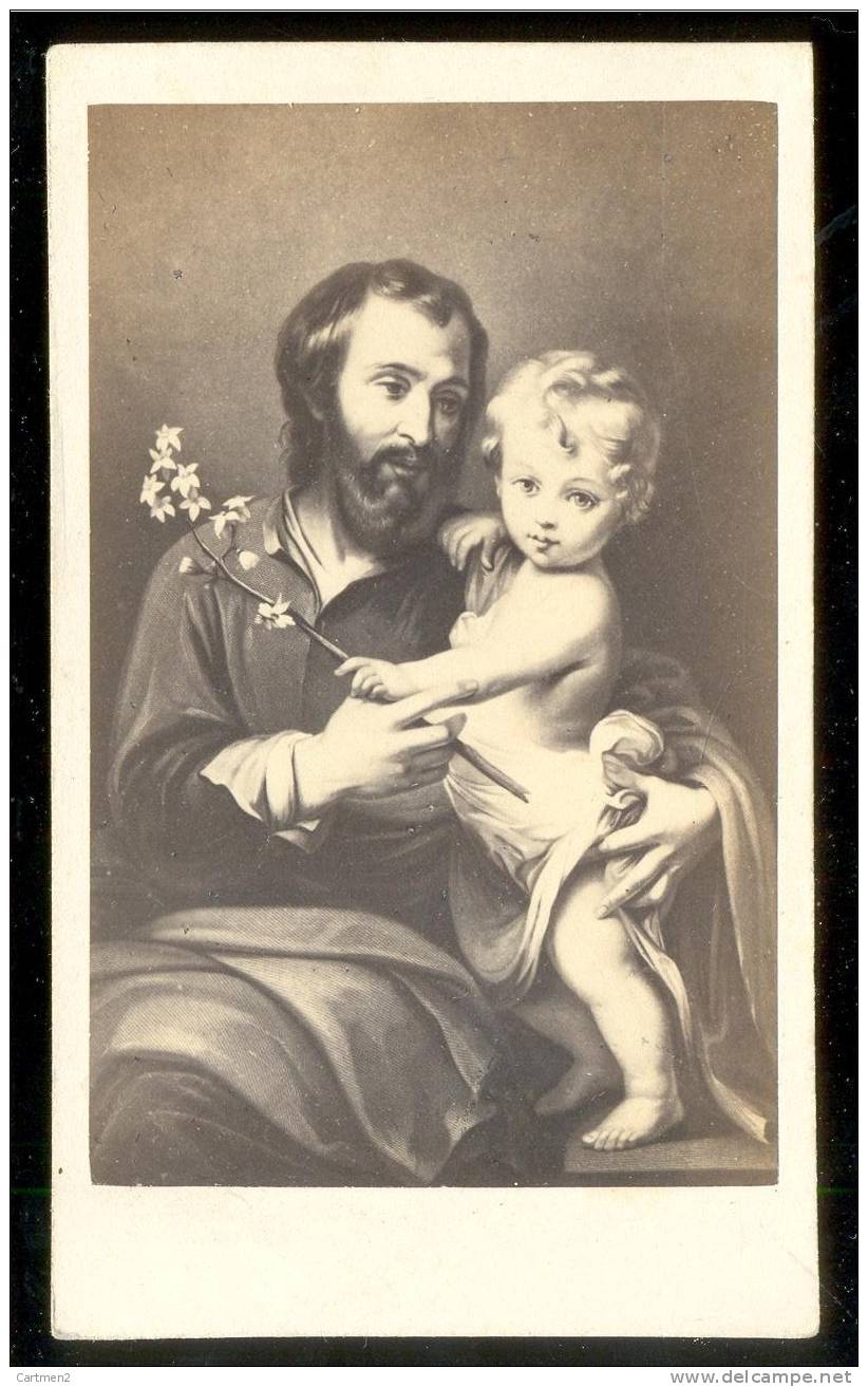 PHOTO CDV XIXeme : SAINT-JOSEPH MURILLO BULLA FRERES PARIS RELIGION - Religion & Esotérisme