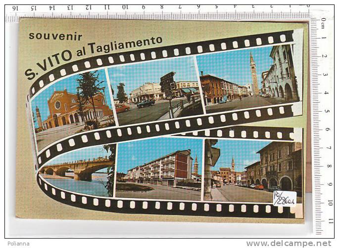PO2260A# PORDENONE - S.VITO AL TAGLIAMENTO - Vedutine Su Pellicola Cinematografica  VG 1981 - Pordenone