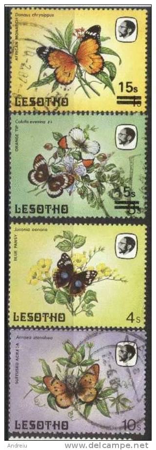 1984, Lesotho, Butterflies, Papillons, Mariposas, Fauna, Used - Lesotho (1966-...)