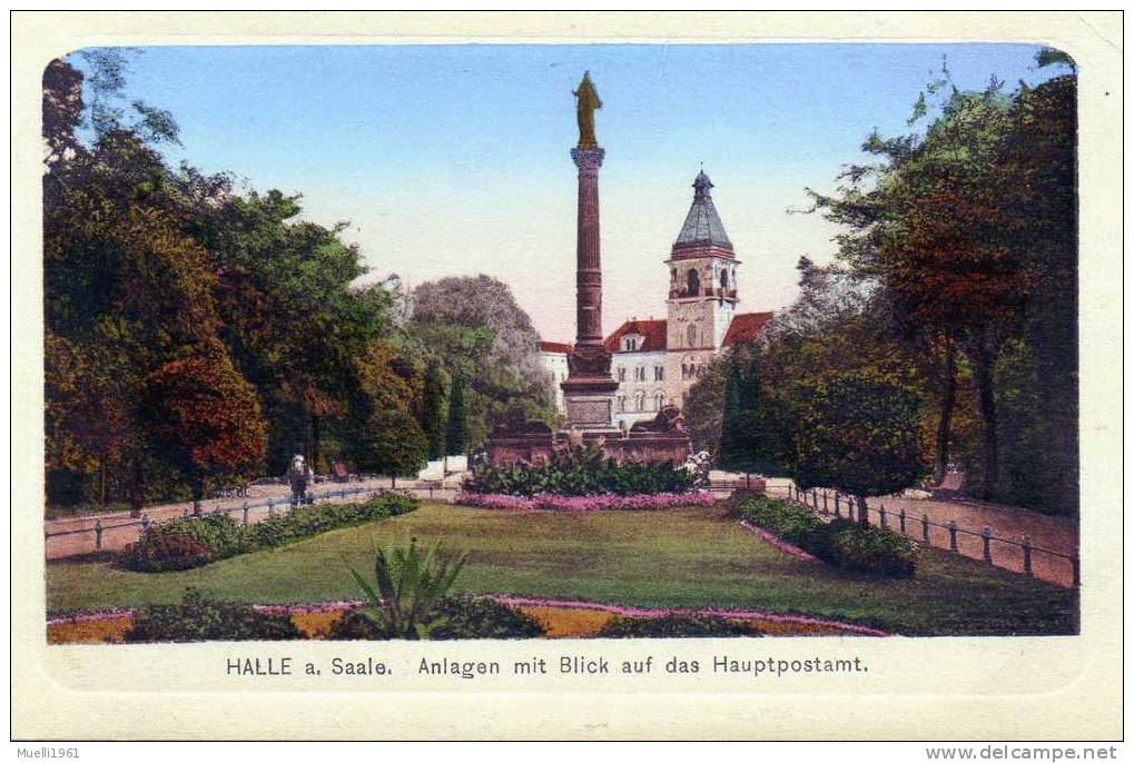 AK Halle An Der Saale, Mit Hauptpost , Ungelaufen Um 1910 - Halle (Saale)