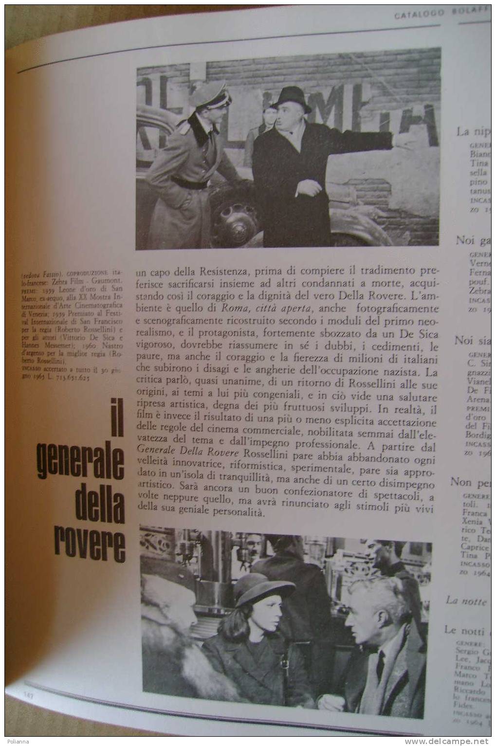 PDI/2 Catalogo BOLAFFI Del CINEMA ITALIANO 1967/dopoguerra - Film Und Musik