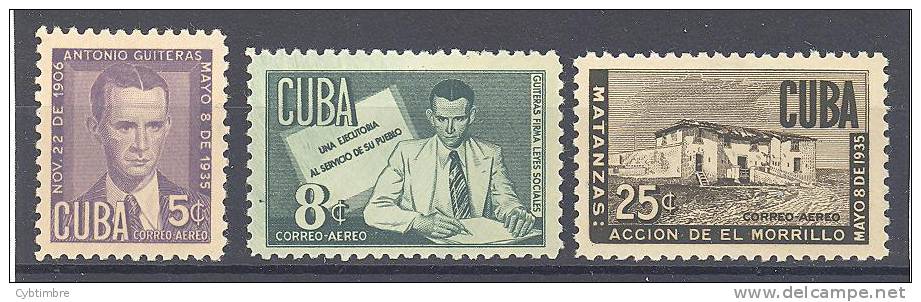 Cuba, Yvert N° A 46/8*, La Serie Compléte - Poste Aérienne