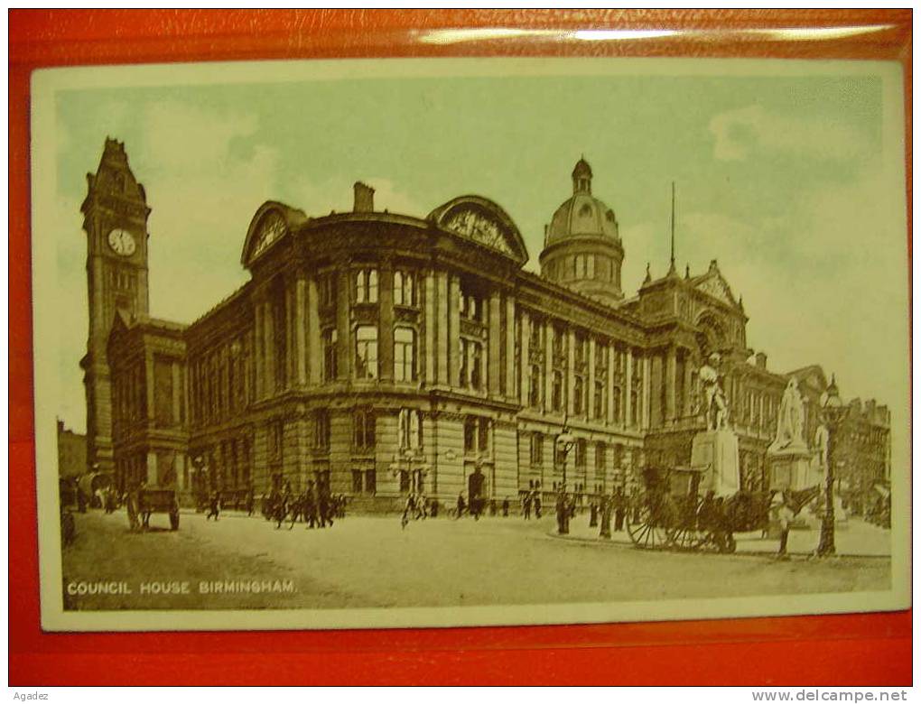 Carte Postale Ancienne Council House Birmingham Excellent état. - Birmingham