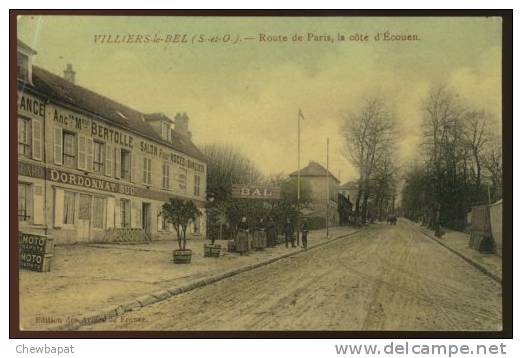 Villiers-le-Bel - Route De Paris, La Côte D'Ecouen   (colorisée)    (haut Gauche Légèrement Plié) A VOIR !!! - Villiers Le Bel