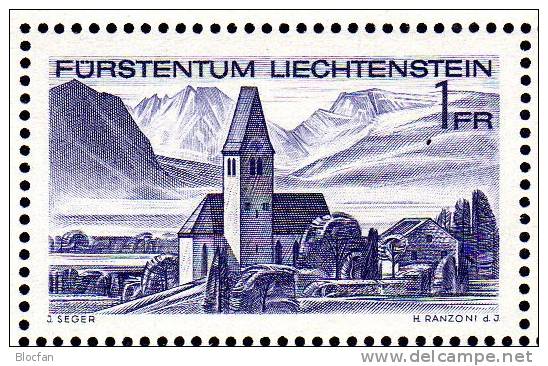 EXPO 1972 Liechtenstein Block 9 ** Plus O 8€ Kirche Bendern Schloß Vaduz FL Bloc Hb M/s Architectur Sheets Bf Fürstentum - Blocks & Kleinbögen