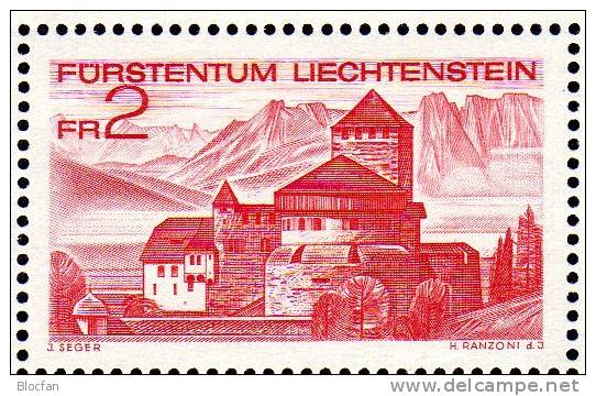 EXPO 1972 Liechtenstein Block 9 ** Plus O 8€ Kirche Bendern Schloß Vaduz FL Bloc Hb M/s Architectur Sheets Bf Fürstentum - Blocks & Sheetlets & Panes