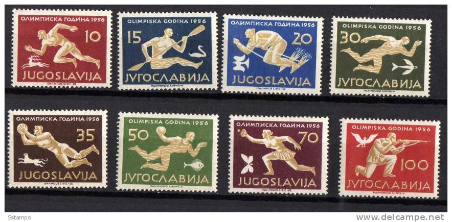 U-Rd   JUGOSLAVIA  1956  OLIMPIADI  MELBOURN   NEVER HINGED - Unused Stamps
