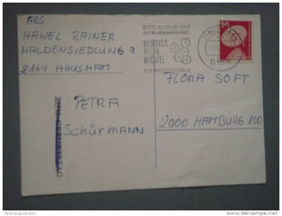 13358: POSTCARD:  Unknown Painting?   Zum Geburtstag. (Postmark 1978) - Other & Unclassified