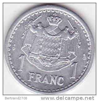 Pièce De 1 FRANC LOUIS II - Sans Date (de 1943) - PRINCIPAUTE DE MONACO - 1922-1949 Louis II