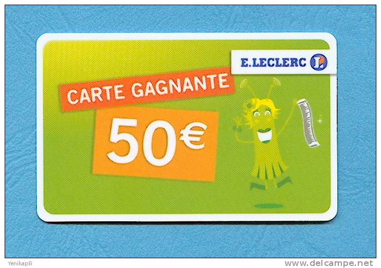 (  4007  ) - Carte Cadeau  E . LECLERC - (  50 €  ) - *** TTBE *** - - Cadeaubonnen En Spaarkaarten