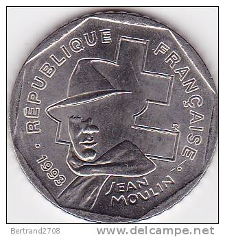 Pièce De 2 FRANCS De 1993 - Jean MOULIN - Gedenkmünzen