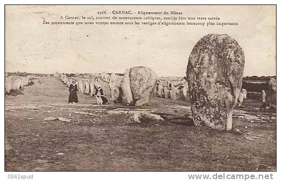 1930  France  Daguin  56 Quiberon Carnac  Alignements Ménec  Préhistoire Prehistory Preistoria - Vor- Und Frühgeschichte