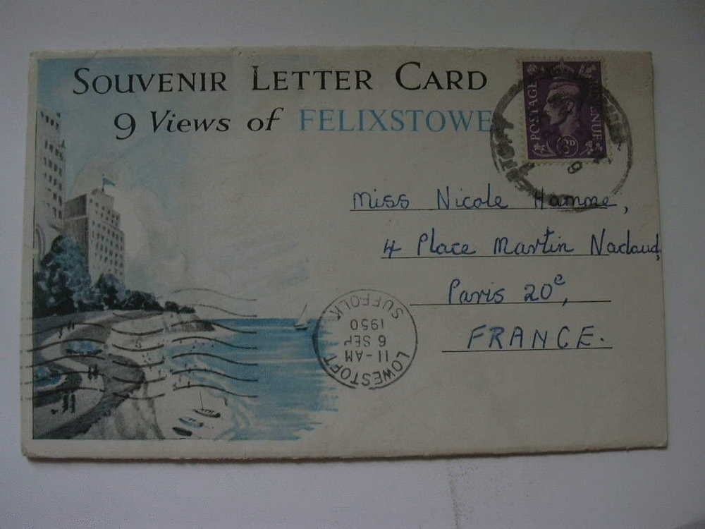 FELIXSTOWE SOUVENIR LETTER CARD 9 VIEWS - Autres & Non Classés