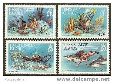 TURKS & CAICOS 1981 MNH Stamp(s) Sea Diving 549-662 #6069 - Diving