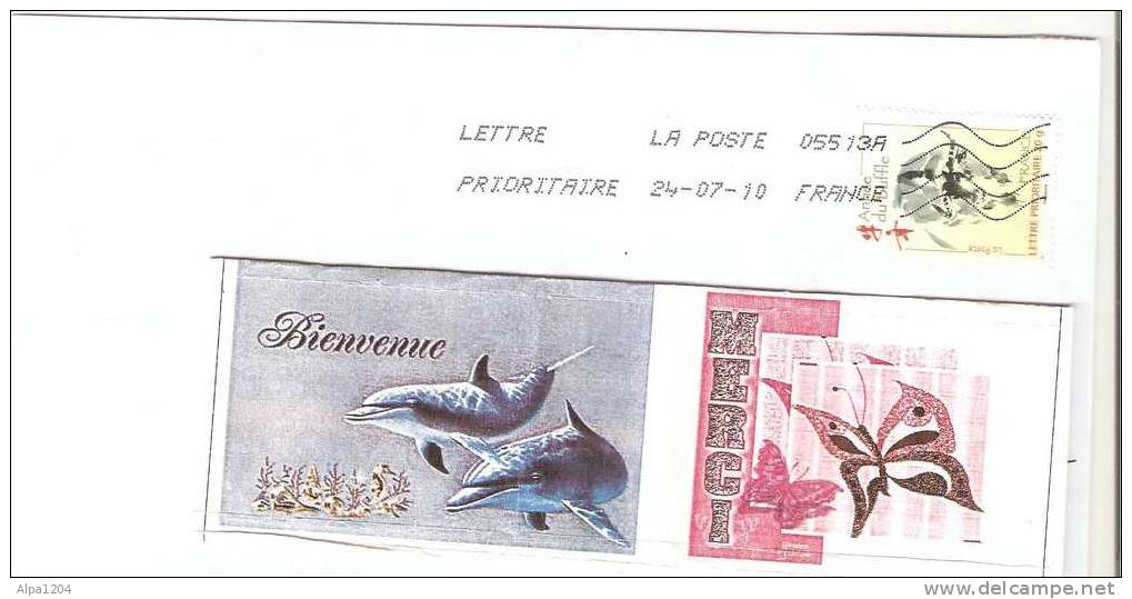 ANNEE 2009 - ENVELOPPE AVEC TIMBRE "L´ANNEE DU BUFFLE"  1 OBLITERE - Brieven En Documenten