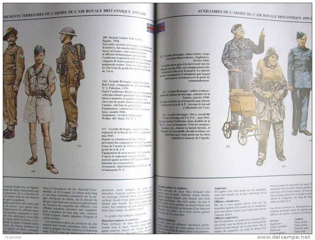 LIVRE HORS SERIE 231 UNIFORMES UNIFORME GUERRE 39 45 ARMEE AIR INFANTERIE MARINE AVIATION FUSILIERS COMMANDOS SABRES - Uniformen