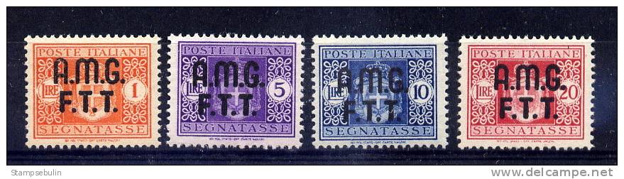 1947 - SASSONE N. 1/4 SEGNATASSE COMPLETE SET MNH ** - Segnatasse