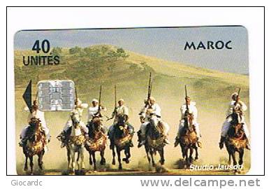 MAROCCO (MOROCCO) - STUDIO JAUSON CHIP   - CAVALLI (HORSES): AGADIR GREAT,   40 UNITA'     - USATA (USED)  -  RIF. 2549 - Marruecos