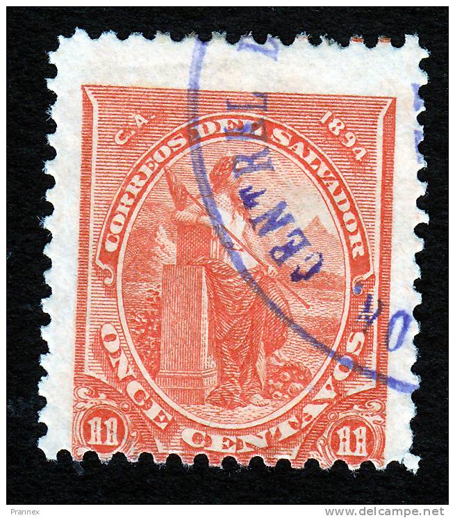 El Salvador, Scott #96, Used, Liberty, Issued 1894 - El Salvador