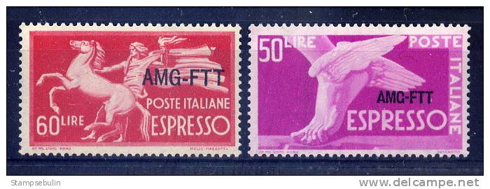 1950 - SASSONE N. 6-7 ESPRESSI COMPLETE SET MNH ** - Posta Espresso