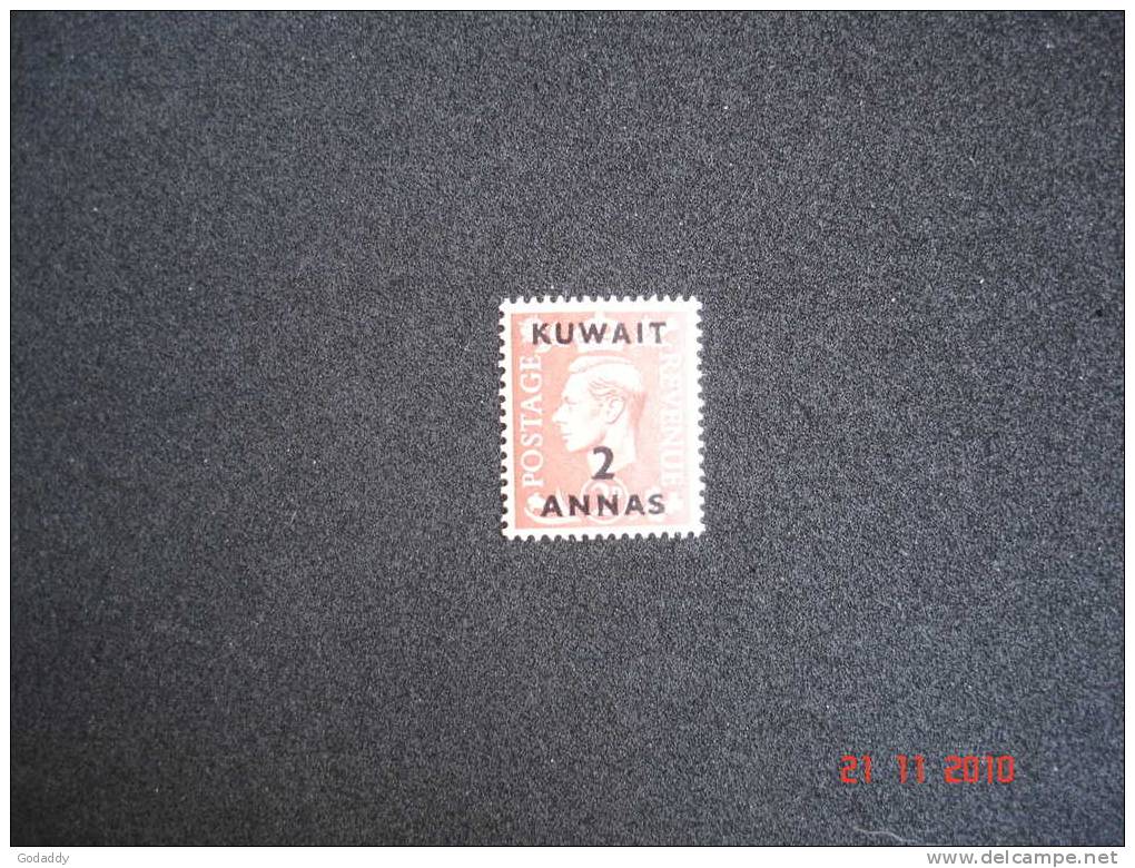 Kuwait 1950-54  K.George VII  2 Anna On 2d  MH  SG 87 - Koweït