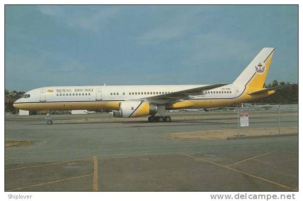 Avion Boeing B757-2MB (V8-RBB) De La Compagnie Royal Brunei Airlines Carte USP N°62 - 1946-....: Moderne