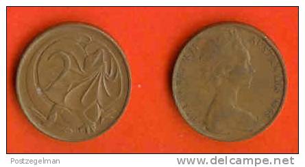 AUSTRALIA 1966-91 2 Cent Bronze KM63 C320 - Otros & Sin Clasificación
