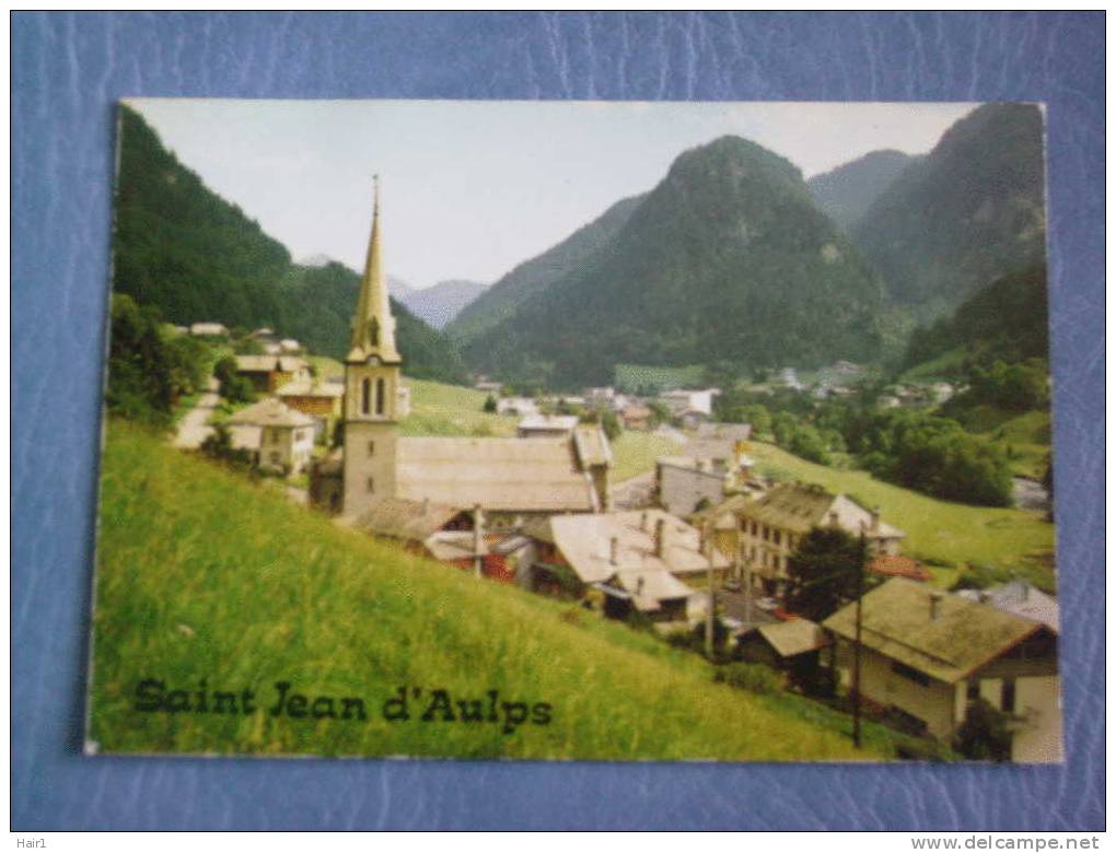 VDS CARTE POSTALE SAINT JEAN D\'AULPS SUPERBE VUE DE CE CHARMANT VILLAGE ALTITUDE 810M - Saint-Jean-d'Aulps