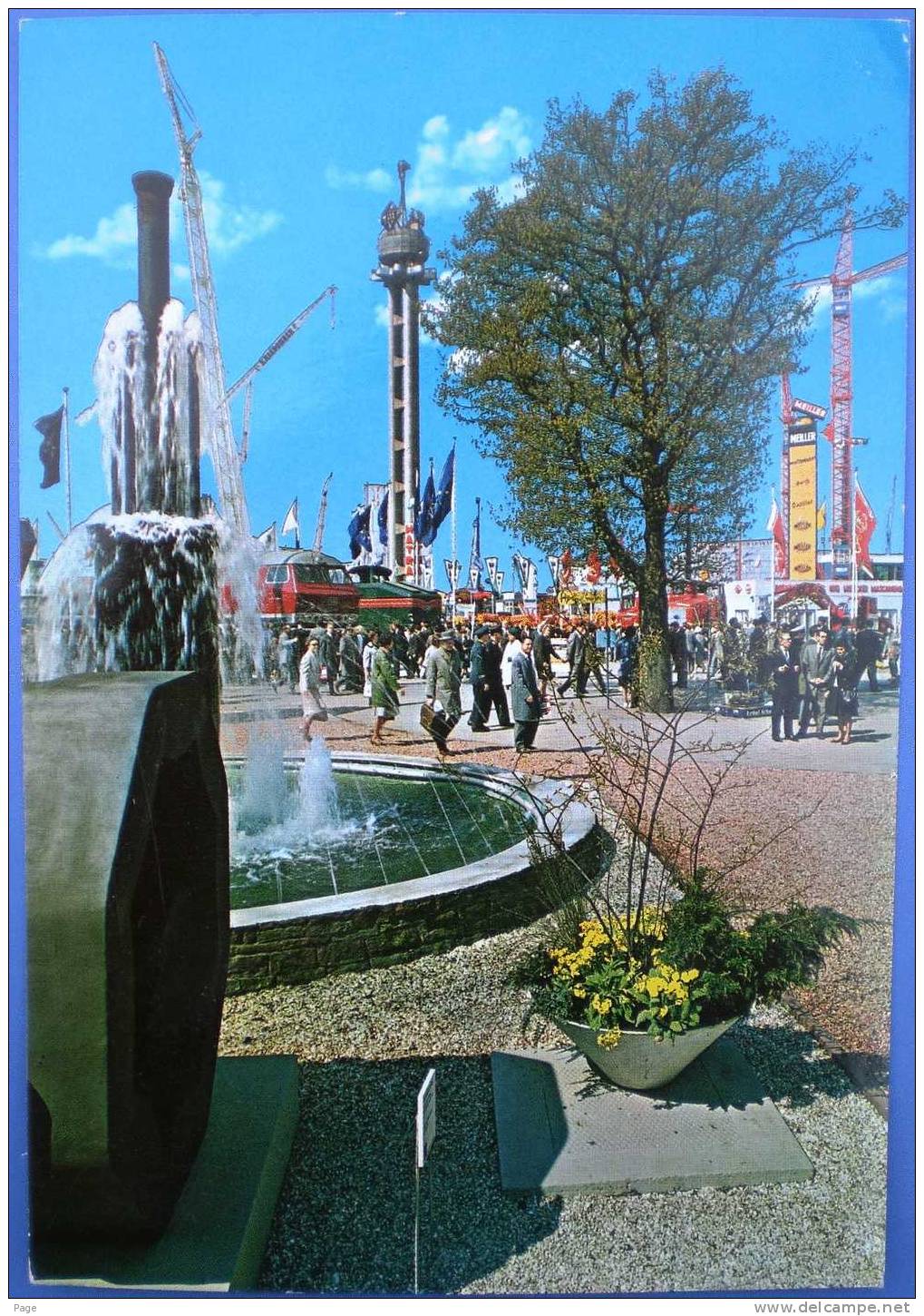 Hannover,Hannovermesse,Freigelände Mit Hermesturm,1966,Messe,Ausstellung, - Märkte