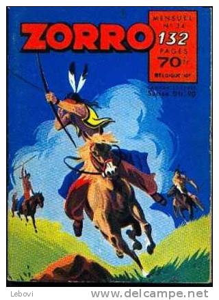 ZORRO Mensuel - N° 34 Du 02/1958 - Zorro