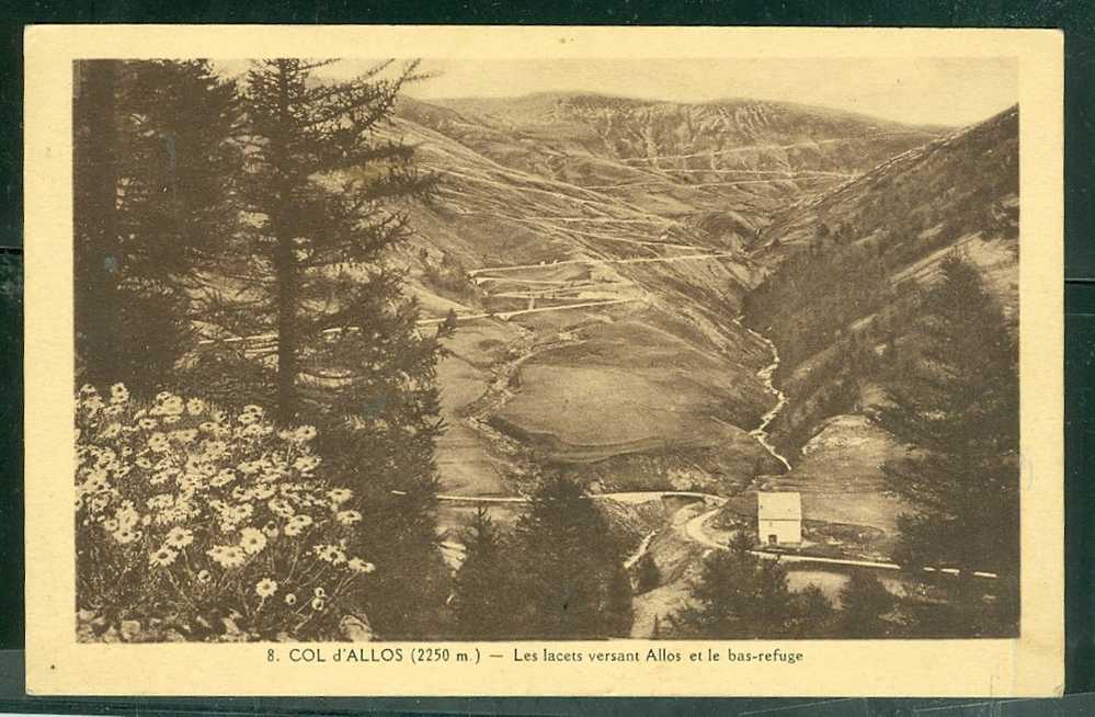 CPA-04-HAUTE VALLÉE DU VERDON-LES LACETS DU COL D'ALLOS ET LE BAS REFUGE   - Gi06 - Autres & Non Classés