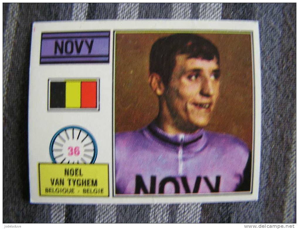 PANINI SPRINT 72   Numéro 36         NOEL VAN TYGHEM     Trading Card Cyclisme Vélo  1972  Vignette - Autres & Non Classés