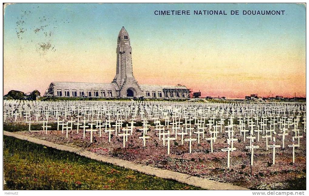 CPSM GM18 : DOUAUMONT 55 Meuse : Cimetière National De Douaumont  - Circulé  Ed. HS Verdun (voir Descriptif 2 Scan) - Cimetières Militaires