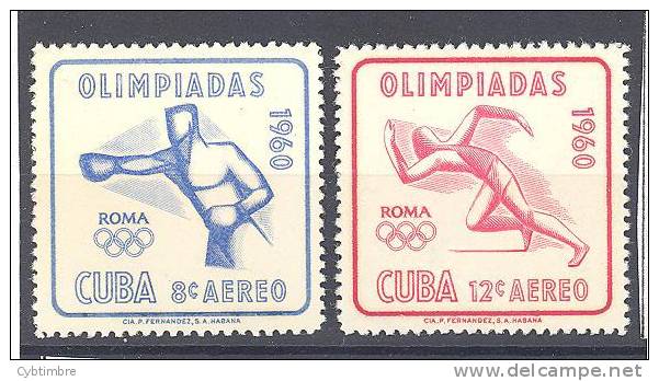 Cuba Yvert N° A 212/3**; Boxe; Course à Pied - Poste Aérienne