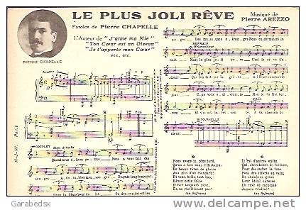 CPA De La Chanson " LE PLUS JOLI RÊVE " De Pierre Chapelle. - Musique