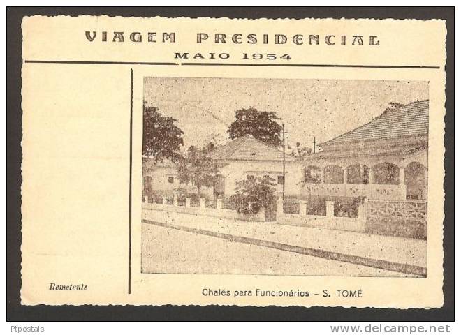 SÃO TOMÉ E PRÍNCIPE (Africa) - Presidential Trip May 1954 - Chales Para Funcionários - Sao Tome And Principe