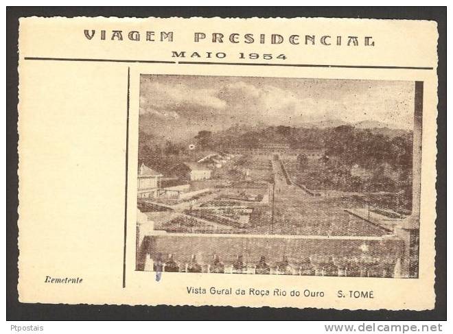 SÃO TOMÉ E PRÍNCIPE (Africa) - Presidential Trip May 1954 - Vista Geral Da Roça Rio Do Ouro - Sao Tome And Principe