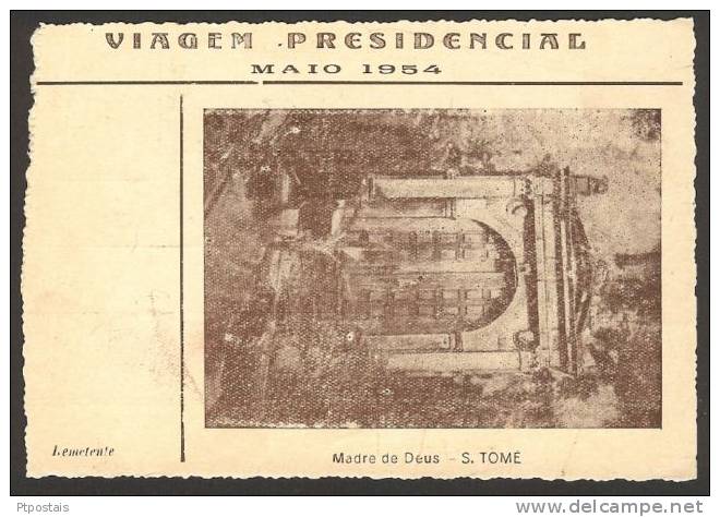 SÃO TOMÉ E PRÍNCIPE (Africa) - Presidential Trip May 1954 - Madre De Deus - Santo Tomé Y Príncipe