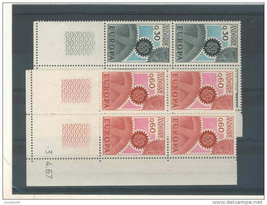 ANDORRE        -  N°   179  /  180 - Blocks & Sheetlets